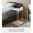 thumbnail image 4 of Yamazaki Home C Side Table, White, Steel, Supports 11 pounds, 4 of 7