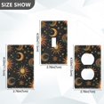 thumbnail image 7 of Yayeee Blank Wall Plate Cover 1-Gang 4.5"x2.7" Home Unused Decorative Outlet, Sun Moon and Stars Pattern, 7 of 7
