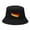 Black, variant on White Summer Hat polyester-cotton blend UPF50+ Waterproof Bucket Hat for Fishing, Hiking, Camping One Size