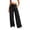 Z2 Black, variant on Yievot Denim-Like Pants for Women High Waisted Wide Leg Pant with Pockets Elastic Waist Strechy Drawstring Pull On Trousers
