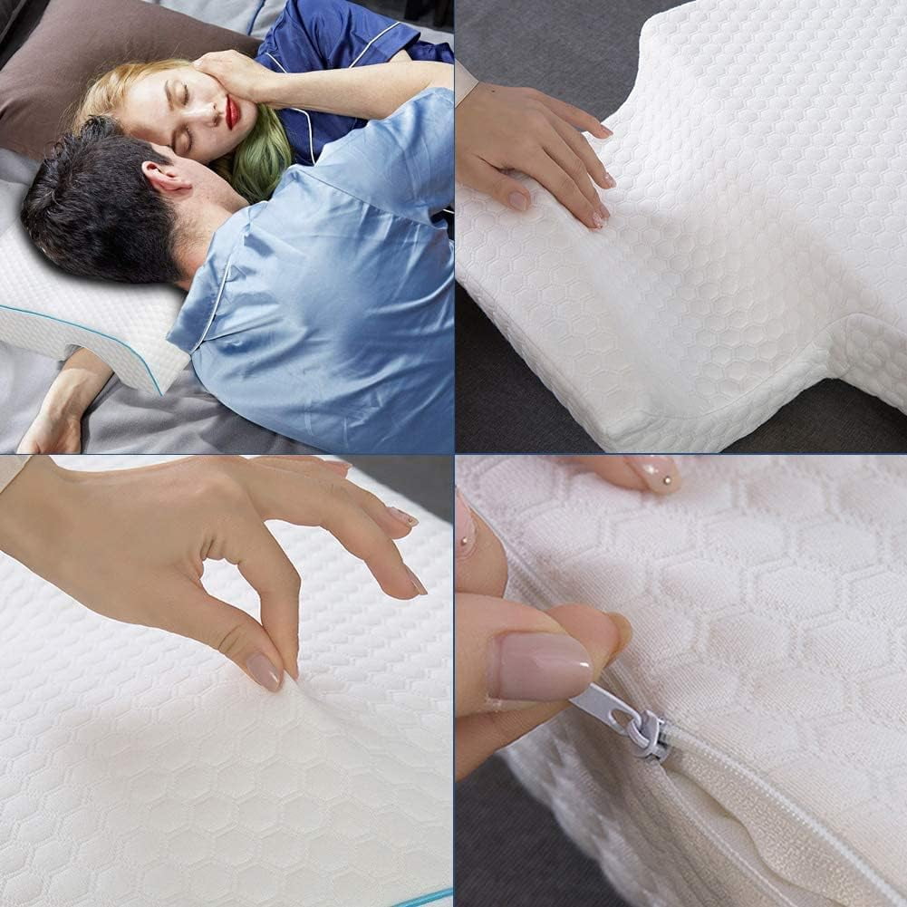 Arched Cuddle ,Couples Pillow with Slow Rebound and Breathable Memory Foam,Couple Cuddle Sleep Pillow for Anti Pressure Hand (Right)