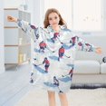 thumbnail image 5 of FORMRS Wearable Blanket Hoodie with Sleeves for Kids Cozy Flannel Sweatshirt, Ice Rink, 5 of 7