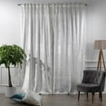 thumbnail image 3 of 3S Brother's White Extra Long Shiny Velvet Curtains Luxury Colors Light Blocking Hang Back Tab & Rod Pocket 1 Panel Curtain 5-30 Ft Home Décor Custom Made Drapes -Made in Turkey(52"W X 120"L), 3 of 6