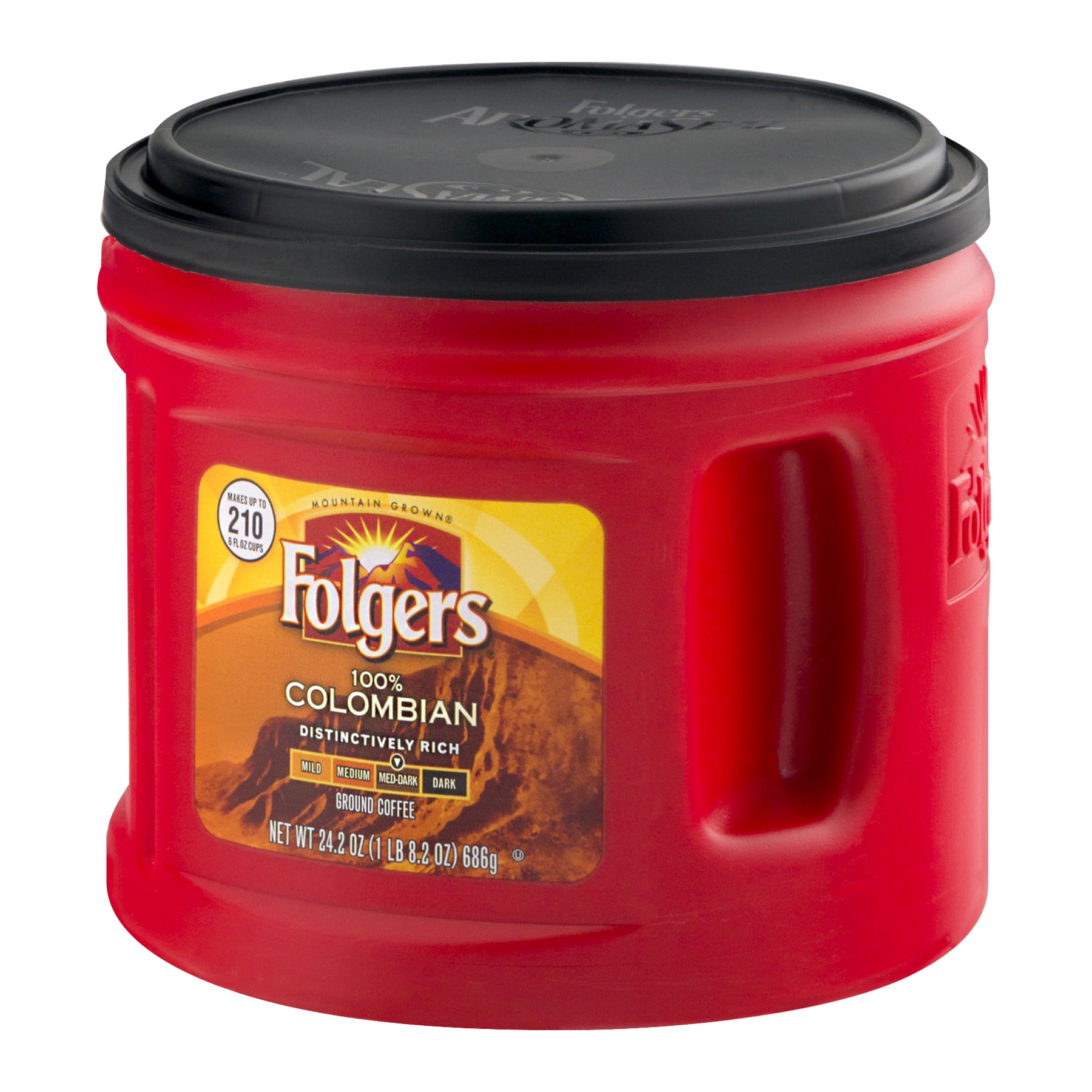 Folgers 100 Colombian Ground Coffee, 37Ounce. Pack Of 4. Fast