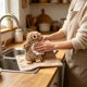 thumbnail image 4 of Bear Chenilles Hand Towel Cute Cartoons Bear Fuzzy Fuzzy Ball Hand Towel Absorbent Decorative Fuzzy Ball Hanging Towel For Bathrooms And Kitchens, 4 of 6