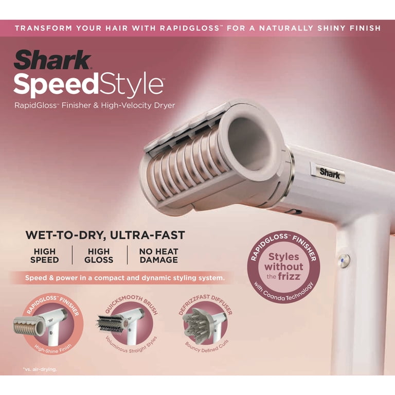 Shark HD332 SpeedStyle RapidGloss Finisher, High-Velocity Hair