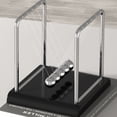 thumbnail image 2 of Cateissary Juguete de péndulo de bola de ciencia física para aliviar el estrés, péndulo de Metal para cuna de para oficina y hogar Decoración del hogar todo negro, 2 of 6