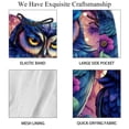 thumbnail image 4 of luoweisi Men's Beach Shorts Quick Dry Swim Trunks with Mesh Lining Cartoon Owl S, 4 of 5