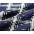 thumbnail image 3 of Vulcanodon 100% Cotton Mens Pajamas Set, Lightweight Button Up Mens Sleepwear(DARK BLUE PLAID, L), 3 of 6