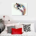 thumbnail image 4 of Nawypu Sports Pictures Wall Decor,Snowboarder Watercolor Print Snowboard Winter Sport Wall Art Snowboarding Wall Decor Teen Boys Room Decor Nursery Wall Hanging Poster,20x16 Inch Framed Wall Art, 4 of 4