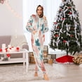 thumbnail image 6 of 1 Piece Adult Onesie Pajamas Cozy & Loose-Fit Sleepsuit Loungewear with Pockets Coral and Teal Floral Pattern XXX-Large, 6 of 7