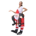 thumbnail image 1 of Ropa inflable navideña, hombre de jengibre, Papá Noel, muñeco de nieve, disfraces festivos y divertidos para juegos de rol, 1 of 1
