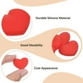 thumbnail image 3 of Uxcell Tennis Racket Vibration Dampener Soft Silicone Racket Shock Absorber for Tennis Racquet String - Heart Shaped Red, 3 of 6