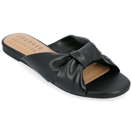 

Journee Collection Womens Zetia Tru Comfort Foam Slip On Slide Sandals