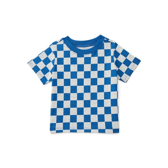 Wonder Nation Baby Boy Short Sleeve Print T-Shirt, Sizes 0-24 Months