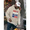 thumbnail image 2 of Red White Blue 4Th Hoodie Men -Image by Shutterstock, Male XX-Large, 2 of 4