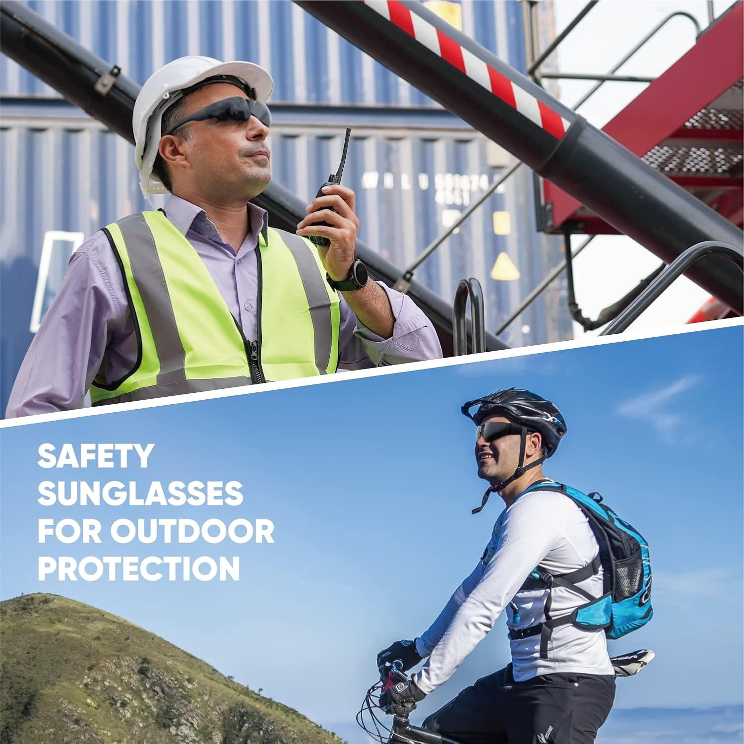 amoolo Safety Glasses for Men Bulk of 24, Protective Eyewear for Men Women, ANSI Z87.1 Impact Resistant Eye Protection for Work, Lab, Construction