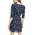 thumbnail image 2 of Trixxi Junior's Floral A Line Dress Blue Size XX-Small, 2 of 4