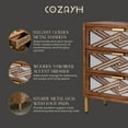 thumbnail image 5 of Open Box COZAYH 3-Drawer Modern Accent Dresser Mirror Front Storage Cabinet, Wood Finish, 5 of 13