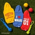 thumbnail image 6 of Oodles Zoomie Activated Fall Dog Hoodie, Yellow, Small, 6 of 9