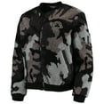 thumbnail image 2 of Women's The Wild Collective Black Boston Celtics Camo Sherpa Full-Zip Bomber Jacket, 2 of 4