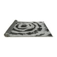 thumbnail image 2 of Ahgly Company Indoor Round Abstract Gray Modern Area Rugs, 3' Round, 2 of 4