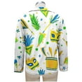 thumbnail image 6 of Yteetum Women's Carnival Pajamas Sets Oversized Lapel Mardi Gras Print Button Long Sleeve Sleepwear T Shirt and Pjs Pant 2 Piece Matching Set Casual Turndown Plus Size Pajama and Pants Loungewear Set, 6 of 9