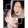 thumbnail image 2 of Screw Fit Ear Gauges Kit Surgical Steel Tunnel Expander Earrings Earlobe Plugs Stretching Body Piercing Jewelry Set for Women Men 14G-00G 8 Pairs, 2 of 7