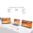thumbnail image 2 of SideTrak Solo Triple Monitor de juegos portátil de 15,6" para portátiles, 2 pantallas LED FHD 1080P independientes de 15,6", pantallas extensibles para Mac, PC y Chrome, USB-C o HDMI, altavoces y modo, 2 of 5