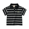 thumbnail image 2 of YTDSCS Toddler Kids Boys Striped T Shirt Embroidered Lapel Shirt Cotton Summe Casual Tees Tops for Boys 1-8 Years, 2 of 8