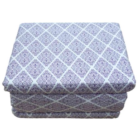 Cozy Comfort Flannel Sheet Set Purple Scroll Full Bed Size ...