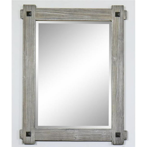 Rustic Wood Framed Mirror, Rustic Wooden Frame Mirror