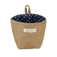 thumbnail image 2 of Popular Picks, Desktop Storage Box, Bedside Cabinet Organizer, Compact Pocket Box for Flowers, Books, And Daily Essentials Akmoler Just Released | Jute, Blue [New Arrival], 2 of 6