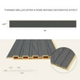 thumbnail image 5 of Upick WPC Slat Wall Panels, 8 Pack 94 x 6.57 in 3D Wood Wall Panels Fluted Textured for Interior Wall Decor, Gray Oak, 5 of 8