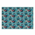 thumbnail image 1 of Tea Party Cutting Board, Crockery Composition Abstract Overlapping Silhouettes Teapot and Cups, Decorative Tempered Glass Cutting and Serving Board, Small Size, Dark Coral Pale Blue, by Ambesonne, 1 of 1