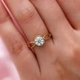 thumbnail image 3 of 2Ct Round Cut Lab Created Diamond Women's Engagement Ring In 14K Yellow Gold Plated, 3 of 3