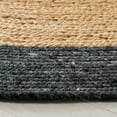 thumbnail image 3 of SAFAVIEH Braided Carina Bordered Reversible Area Rug, Black/Gold, 3' x 3' Round, 3 of 11