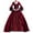 Wine, variant on Women Dresses Black Long Ball Gown Dresses Vintage Long Sleeve Lace Patchwork Princess Ladies Dresses