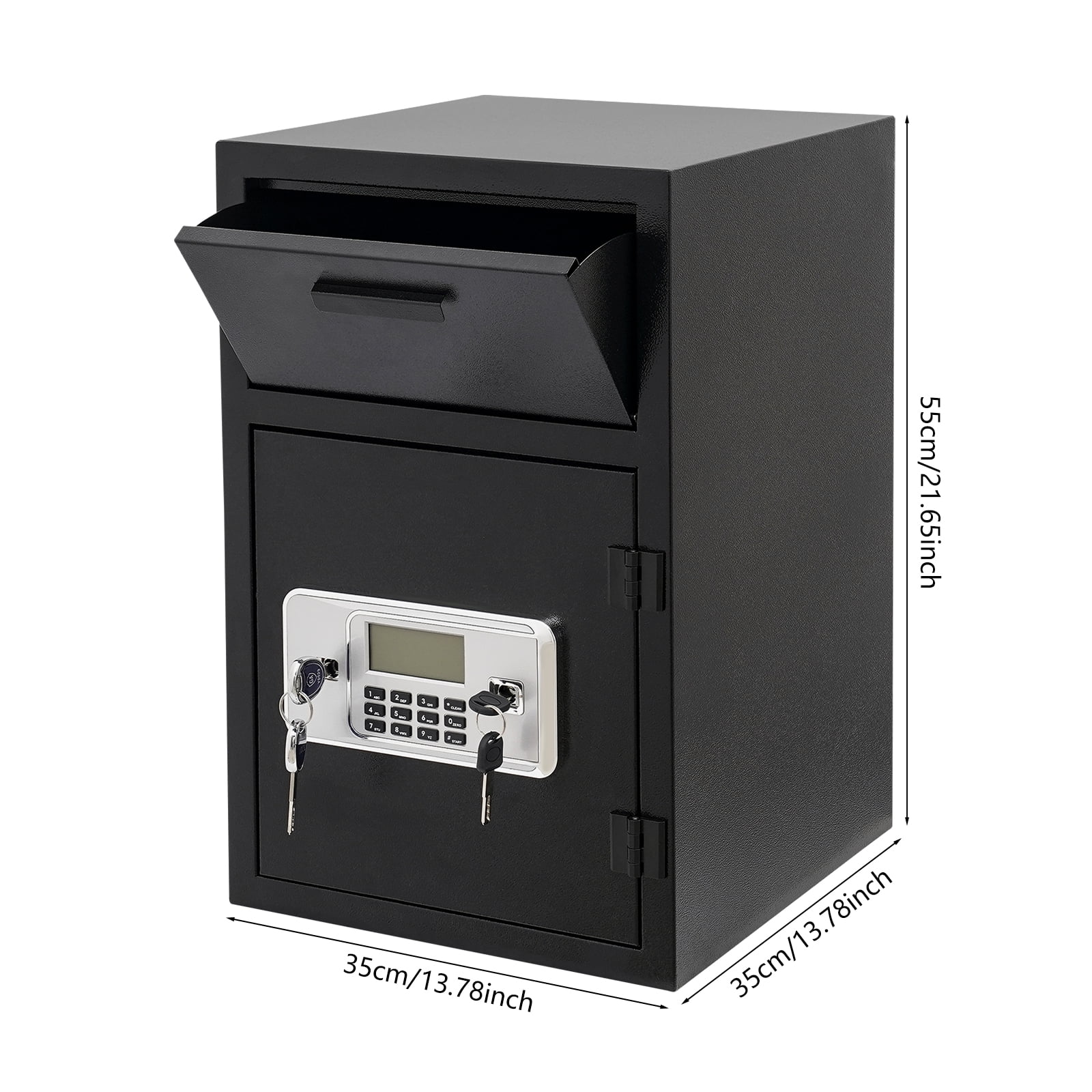 Drop Box for Money and Mail, Drop Safe for Business Drop Slot Safe Cash Depository Safe Safe Box for Money Intelligent Alarm System for Families, Offices, Hotels, Schools, Banks