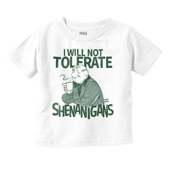 Vintage Cartoon No Shenanigans Youth T Shirt Tee Boys Infant Toddler Brisco Brands 18M