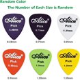 thumbnail image 2 of Púas de guitarra, 30 púas de guitarra para guitarra eléctrica acústica o bajo, incluidas 0,58 mm, 0,71 mm, 0,81 mm, 0,96 mm, 1,2 mm, 1,5 mm, 2 of 5