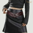 thumbnail image 4 of JASGOOD Women Wide Elastic Thick Belt Fashion Vintage Stretch Leather Waist Belt for Dress, 4 of 7
