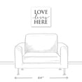 thumbnail image 3 of Creative Products Love Lives Here 16x16 Canvas Wall Art, 3 of 5