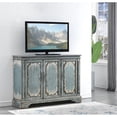 thumbnail image 4 of Treasure Trove Cabot Aged Blue & Cream 3-Door Credenza, 4 of 6