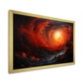 thumbnail image 4 of Designart "Inflection Spiral With An Infernal Touch I" Abstract Spirals Picture Framed Canvas Wall Art, 4 of 5