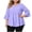 Purple, variant on Lutiedan Plus Size Babydoll Tops for Women Ruffle 3/4 Sleeve V Neck Peplum Shirts Dressy Casual Pleated Tunic Blouse XL-5XL
