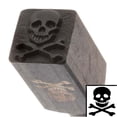 thumbnail image 1 of Skull & Crossbones Design Punch For Stamping Metal Large 10mm 2/5 Inch (1), 1 of 1