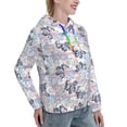 thumbnail image 6 of Lsque Autumn Leaves Pattern Casual Women's Hoodie,Hooded Sweatshirt with Kangaroo Pocket,Pullover Hoodie with Eye-catching Drawstrings-X-Large, 6 of 7
