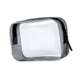 thumbnail image 1 of Bolsa de maquillaje transparente, bolsa de viaje transparente, bolsa de cosméticos transparente, organizador de cosméticos Negro, 1 of 9