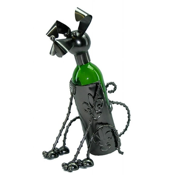 3starimex Sitting Dog Wine Bottle Holder